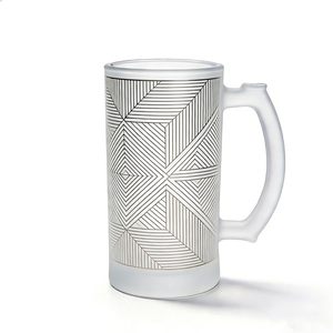 Mugs à bière en verre dépoli <span class=keywords><strong>Sumex</strong></span> pour sublimation, 16 oz, personnalisables avec photo/texte, à paroi simple, pour boissons froides - Product Image 5