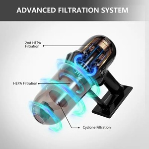 Handheld Vacuum Cleaner With 4M Cord Portable Wall Mounted Dry Cleaning Appliance Black Color JL903 - Product Image 4