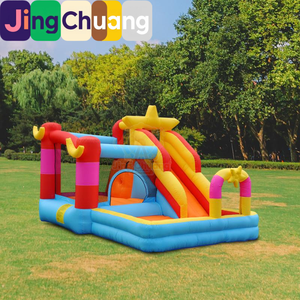Château gonflable pour enfants Jumping Di XINGX, lit de saut, aire de jeux, trampoline, petit toboggan extérieur, château de jeu JingChuang - Product Image 1