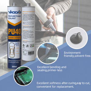 Scellant polyuréthane polyvalent de qualité professionnelle PU40, adhésif <span class=keywords><strong>PU</strong></span> pour collage de pare-brise automobile, <span class=keywords><strong>cartouche</strong></span> de 300 ml - Product Image 3