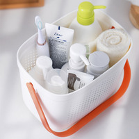 Panier de rangement en plastique avec poignée