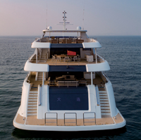 Yacht de luxe haut de gamme de 46 m, propulsé au diesel, avec moteur in-bord, en aluminium soudé, neuf, pour la croisière, les excursions et la pêche sportive en mer