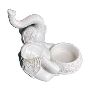 Porte-bougie en forme de trompe d'éléphant, sculpture décorative pour bougie chauffe-plat, petit <span class=keywords><strong>support</strong></span> pour bougie. - Product Image 6