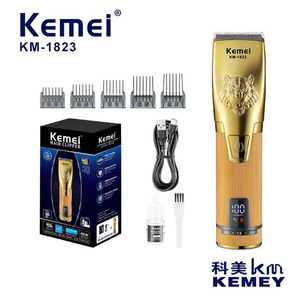 Tondeuse à cheveux Kemei KM-1823, corps métallique, écran digital, charge USB, moteur à balais 7000-9000 tr/min, pour usage domestique - Product Image 3