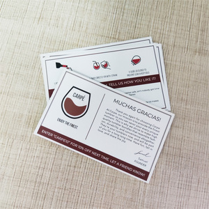 Papel a todo color de alta calidad, Impresión de tarjetas de agradecimiento con su logotipo para productos de <span class=keywords><strong>Amazon</strong></span> Insertar - Product Image 3