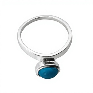 925 Sterling Silver Bezel Setting <b>Crystal</b> Gemstone <b>Ring</b> Trendy Christian Handmade Antique Fine Jewelry Certified - Product Image 1