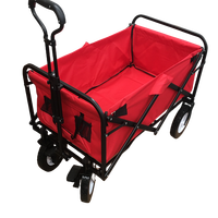Chariot de transport pliable pour extérieur, camping, plage, pique-nique, chariot de camping pliable pour enfants, capacité 100 kg, acier