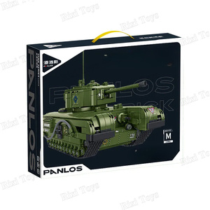 Panlos 632014 WW2 Modèle de char d'infanterie Churchill Collection de modèles de briques Jouets pour enfants Cadeaux 1825 pièces Ensembles de blocs de construction - Product Image 6