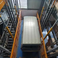 Monte-charge hydraulique robuste 2-3t 5 tonnes à rail de guidage en T pour entrepôt et usine, personnalisable
