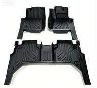 Tapis de sol de voiture de luxe imperméables en TPE 3D de 3,5 mm d'épaisseur, 4 pièces, pour TOYOTA HILUX