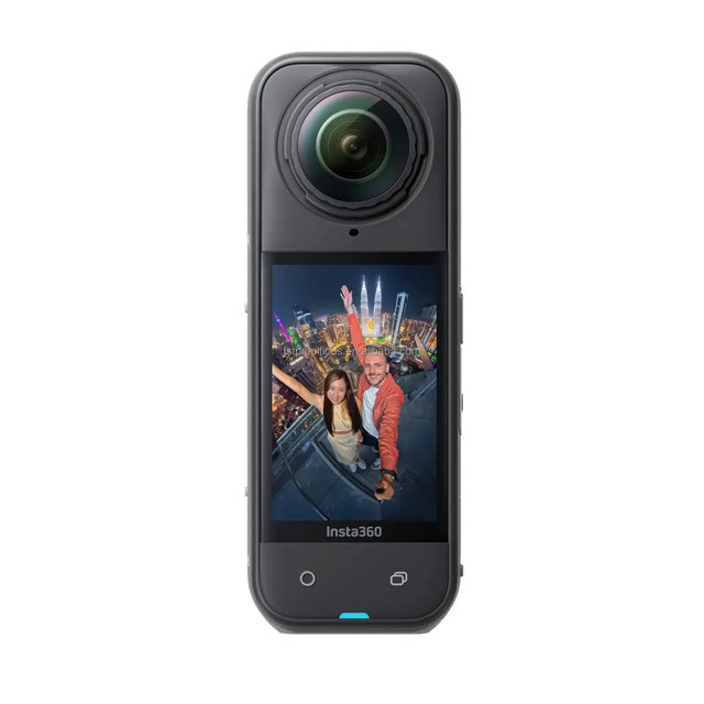 Insta360 X5 - 15m Waterproof 8K/30FPS 360° Action Camera Invisible Selfie Stick Effect Triple AI Chip Design,Built-in Wind Guard