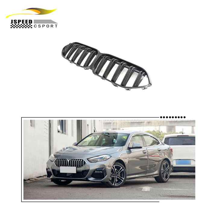 Carbon Fiber Front Bumper Grille Kidney Grill for BMW F44 2 Series Gran Coupe 2021-2023