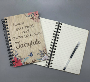 Bán buôn tùy chỉnh A5 Lily đỏ Nhật ký Laser khắc và UV in bìa cứng xoắn ốc máy tính xách tay cho món quà hoặc trường học sử dụng - Product Image 4