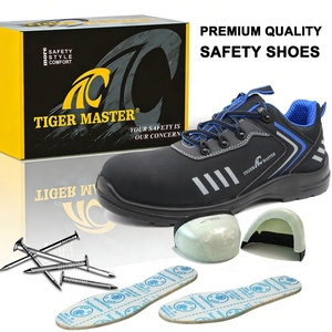Zapatos de Seguridad Tiger Master para Hombre, de Microfibra, Antideslizantes, con Puntera de Fibra de Vidrio, Resistentes a Pinchazos, Antiestáticos, Sin Metal, para Aeropuerto - Product Image 3