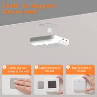 Nouveau design Led armoire lumière PIR corps capteur de mouvement lumière intérieure veilleuse corps humain lampe à induction