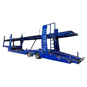 2 Axle Car Carrier Car Transport Truck New Carrier Semi Trailer for Car with Standard Tool Box Channel Steel Semi-trailer