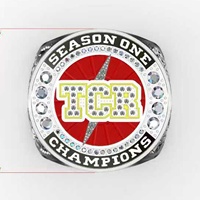 Bagues de championnat TCR 2026 personnalisées en gros, design unique, incrustées de zircon, bijoux en acier inoxydable pour les vainqueurs d'e-sport