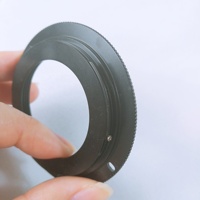 Anneau adaptateur d'objectif d'appareil photo numérique compatible EOS RP, en aluminium/cuivre, usinage CNC, M42, argent/noir