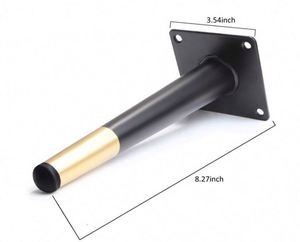 ขาเหล็กสีดำทันสมัยขนาด 60 ซม. สำหรับโซฟา ห้องรับประทานอาหาร โรงแรม ห้องนั่งเล่น ห้องนอน โฮมออฟฟิศ โรงเรียน อพาร์ทเมนท์ เฟอร์นิเจอร์ - Product Image 4