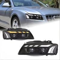 Pour Audi A5 2008-2012, ensemble de phares modifiés avec lentille LED, 12V 35W, feux de jour, 3000-6400 lumens