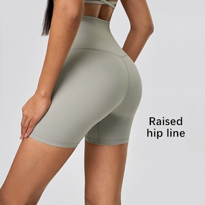 Xsunwing Pantaloncini Sportivi <span class=keywords><strong>da</strong></span> <span class=keywords><strong>Donna</strong></span> Senza Cuciture con Logo Personalizzato, Leggings <span class=keywords><strong>Corti</strong></span> per Palestra, Fitness, Yoga, Ciclismo WDQ067 - Product Image 5