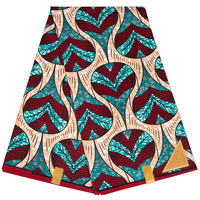 Baju kain poliester kain cetak Afrika gaun kain cetak geometris polos