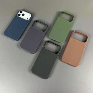 Cover per Cellulare in Tessuto Artificiale con Pulsante AI per iPhone 17 Pro Max, Custodia Rigida Antiurto in PC per Affari - Product Image 4