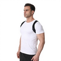 Correcteur de posture invisible, respirant et confortable pour les épaules, avec logo personnalisé, unisexe, ceinture de soutien pour la poitrine et le dos pour le fitness