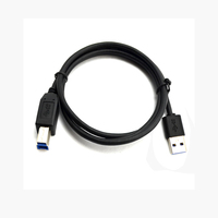 Kabel Super Speed Type-C ke USB B 5Gbps dengan Pelindung Anyaman untuk Printer & Scanner Lexmark dan Dell