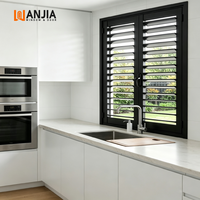 Volets intérieurs automatiques électriques et manuels en aluminium pour maison