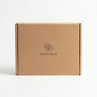 Boîte d'expédition pliable en carton ondulé délicat avec logo personnalisé, taille sur mesure, recyclable, pour produits cosmétiques et accessoires