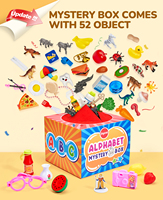 Jouets éducatifs Joycat, boîte à surprises de lettres pour enfants, 52 miniatures d'objets linguistiques, jouets éducatifs pour enfants