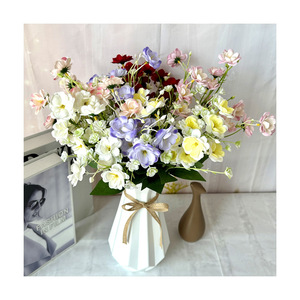 Nouvel Arrivage <span class=keywords><strong>L</strong></span>-R124 : Petit Bouquet Artificiel de <span class=keywords><strong>Jasmin</strong></span>, Matériel Floral Fait Main pour Composition Florale et Panier à Main - Product Image 5