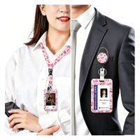 Lanières personnalisées en polyester avec impression par sublimation couleur, avec crochet, pour événements promotionnels, porte-badge et porte-clés rétractable