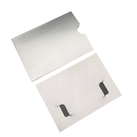 Boîte d'emballage coulissante haut de gamme en papier argenté métallisé pour porte-cartes VIP, carte de membre, carte SIM, avec revêtement UV et gaufrage