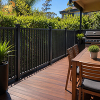 Commercial Aluminum Welded Security Fence Powder Coated Anti-Climb Anti-Rust Perimeter Spain CE OEM Custom