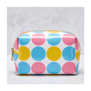 Pochette cosmétique rose motif chat de dessin animé, organiseur de maquillage Kawaii avec pompon, trousse de toilette de <span class=keywords><strong>voyage</strong></span> pour femmes - Product Image 4