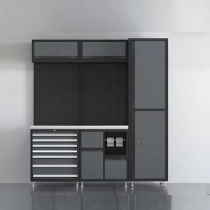 2026 Établi de travail combiné avec rangement d'outils, plan de travail, poste de travail et armoire de rangement - Product Image 3