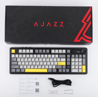 Nouveau clavier mécanique filaire et sans fil AJAZZ AK980 98% échangeable à chaud avec clavier de jeu à écran couleur TFT pour PC