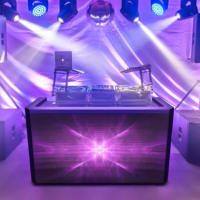 Cabina de DJ de paso de píxeles pequeños P2.5, pantalla Led, Festival de música, barra nocturna, cabina de DJ, pantalla Led