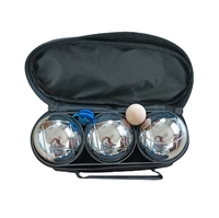 Ensemble de boules de pétanque en métal de haute qualité, 72 mm, argentées, 700 g, ensemble de 3/4/6/8 boules avec sac de transport pour jeu en extérieur