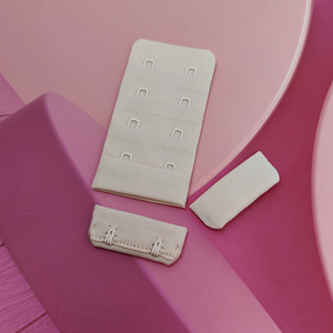 Bra <b>Hook</b> and Eye Tape Buckle Bra Strap Connector <b>Clip</b> Lingerie Hardwares Adjuster Buckle Underwear Accessories Skin Color 4 Rows - Product Image 2