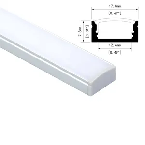 12V hard light strip COB cabinet light aluminum strip No slot floating linear lamp floating linear lamp