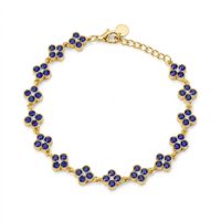Accessoires de mode en gros, bijoux fins, bracelet en acier inoxydable avec charme trèfle à quatre feuilles coloré, cadeau porte-bonheur pour les fêtes