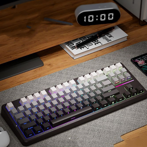 Süper patlayıcı modelleri yan kazınmış keycaps kablosuz üç modlu conta yapısı oyun yarışması özel mekanik klavye - Product Image 2