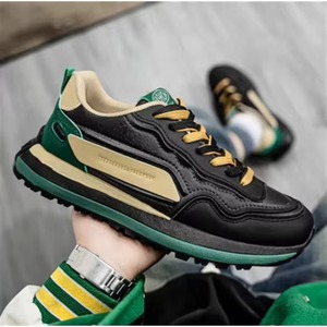 Nouvelles Chaussures de Sport Décontractées pour Hommes 2025 en Cuir Véritable, Tendance, à Semelle Épaisse, Rehaussantes, Style Chunky Dad - Product Image 3