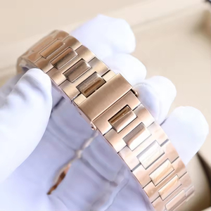 Reloj Mecánico Clásico para Hombre, Más Vendido, Esfera Dorada, Cristal de Zafiro, Diámetro de Esfera de 44 mm, Resistente al Agua hasta 100 m, Acero Inoxidable - Product Image 4