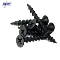 Fastener Manufacturer Tornillos 3.5mm Black Gypsum Screw Bugle Head Fine Thread Black Oxide Steel Screw Drywal Inch Cheap Price