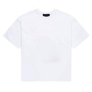 OEM moda peso pesado recortada Boxy camiseta hombres relajado ajuste impresión camiseta - Product Image 4