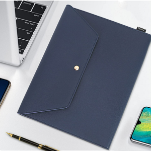 Thời Trang Danh Mục Đầu Tư Lưu Trữ Tập Tin Trường Hợp Không Thấm Nước Mỏng PU Leather A4 Phong Bì Thư Mục Tài Liệu Bag Pouch - Product Image 6